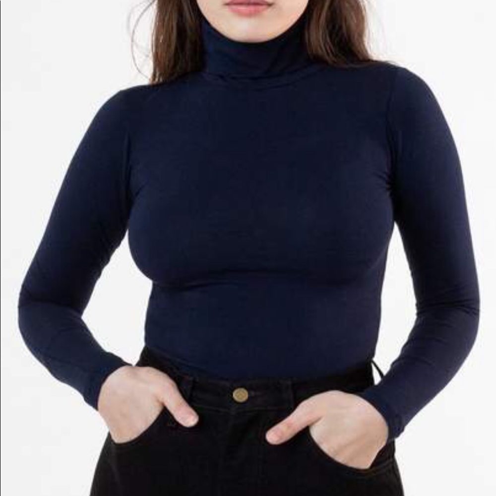 Los Angeles Apparel COTTON SPANDEX TURTLENECK